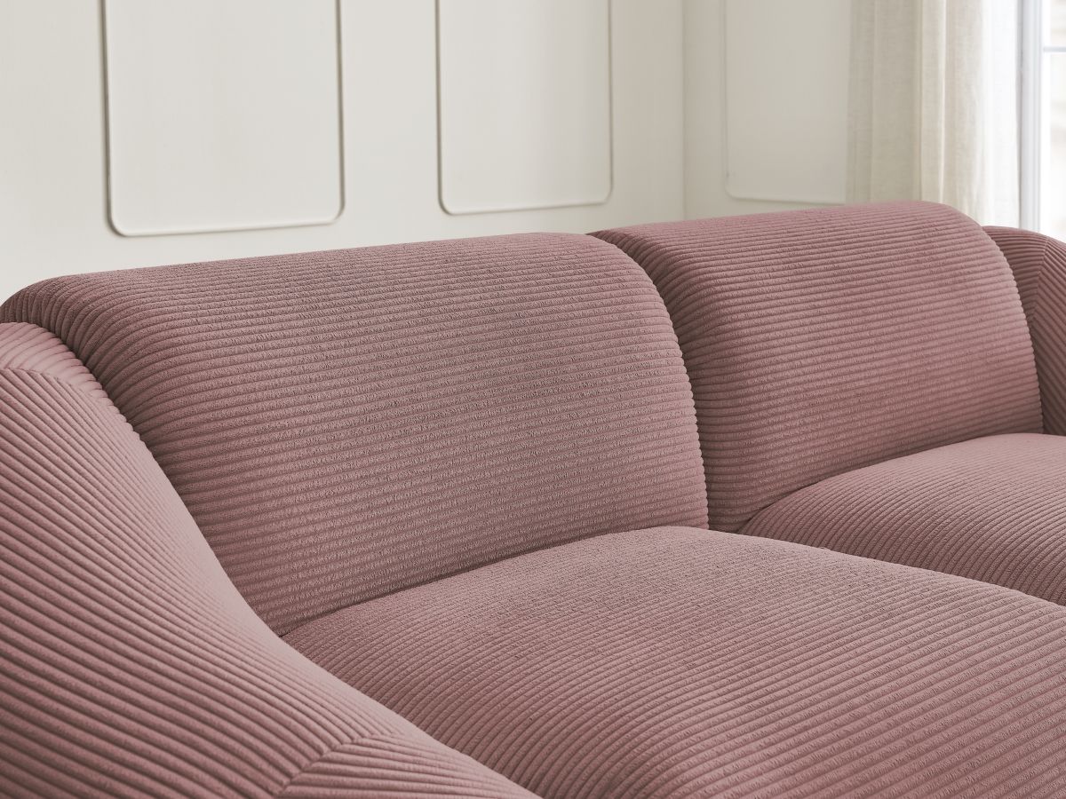 Bobochic Tina Sofa 2-Sitzer Cordsamt Rosa