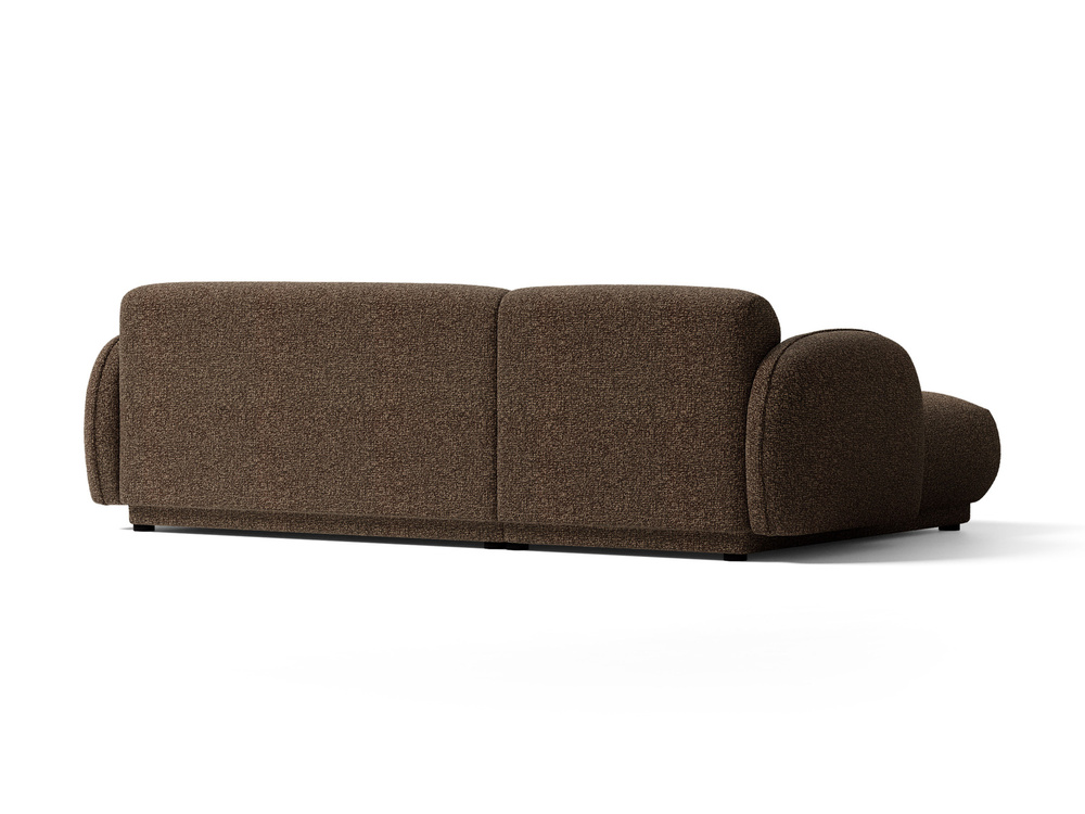 Cosmopolitan Design Ecksofa Bilbao 3-Sitzer Boucle Miles Braun Links