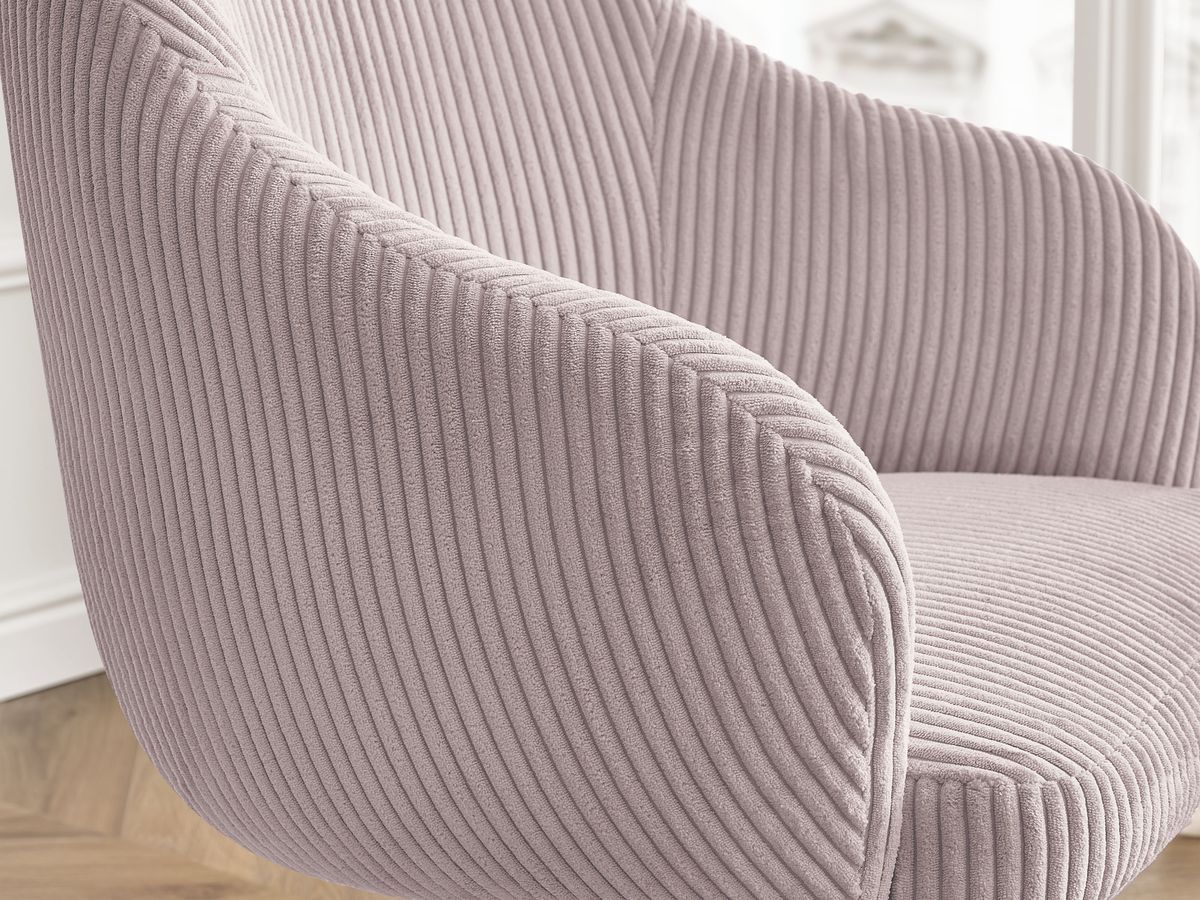 Bobochic Sophie Bürostuhl Cordsamt Rosa