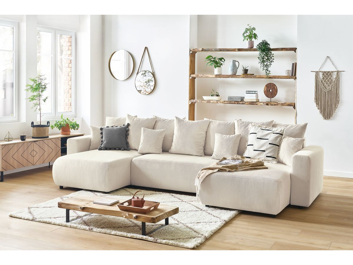 Bobochic Envy Wohnlandschaft Cordsamt Beige