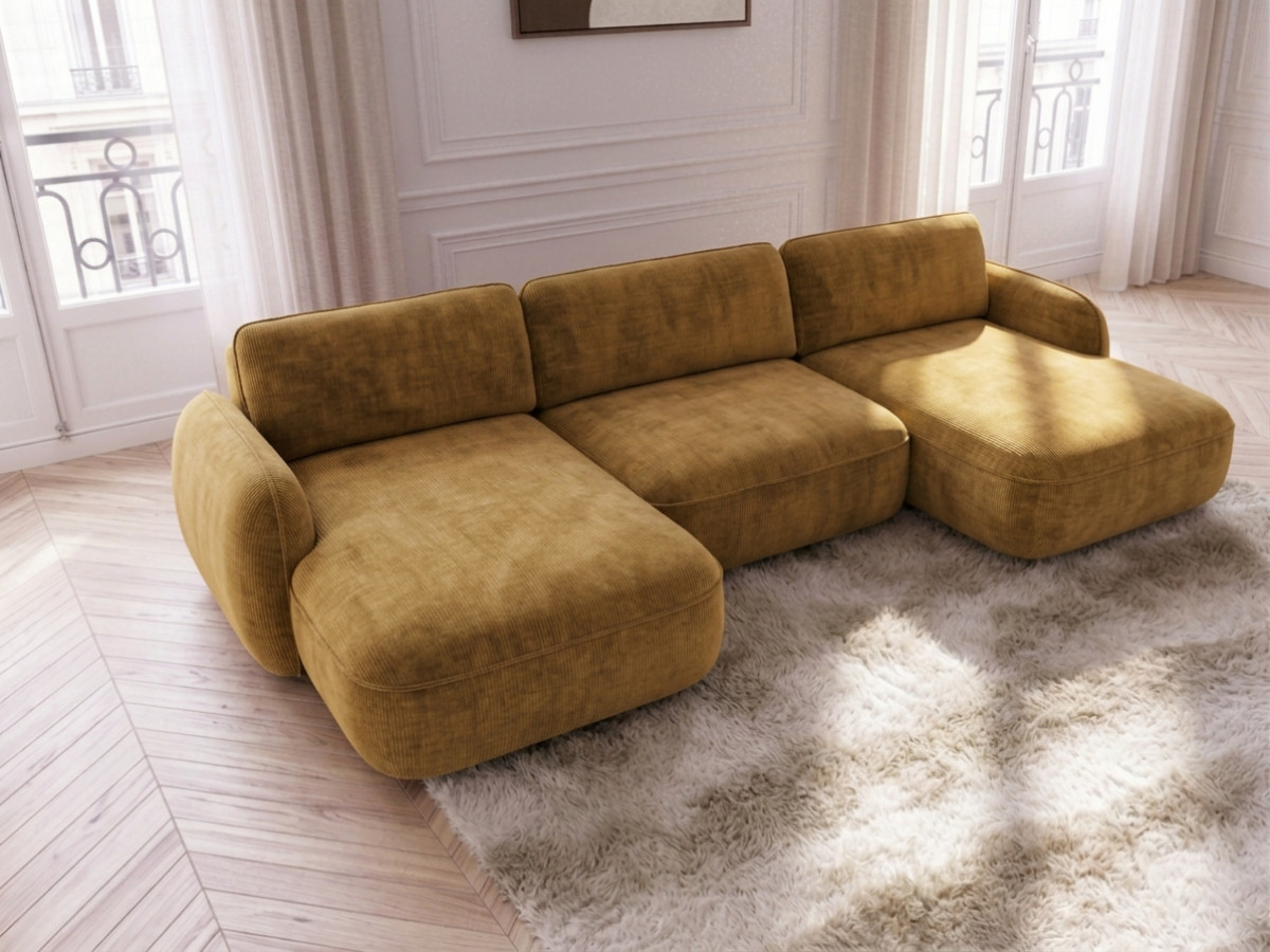 Bobochic Celeste Wohnlandschaft Chenille Gelb