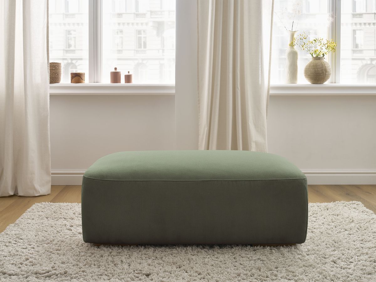Bobochic Sidonie Pouf Cordsamt Grün