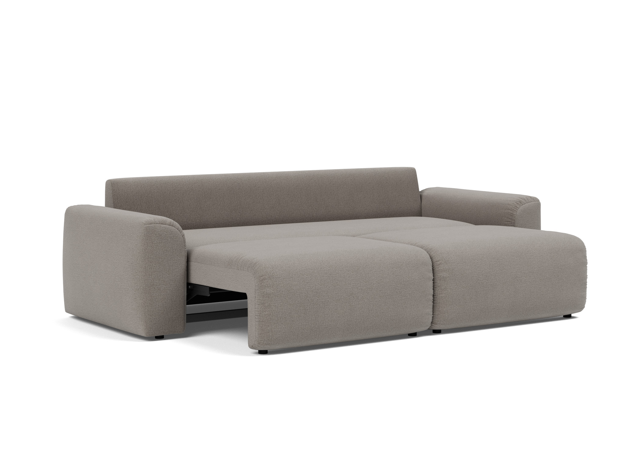 Schlafsofa Norum mit Chunky-Armlehnen Flachgewebe Mixed Dance 521-Grey