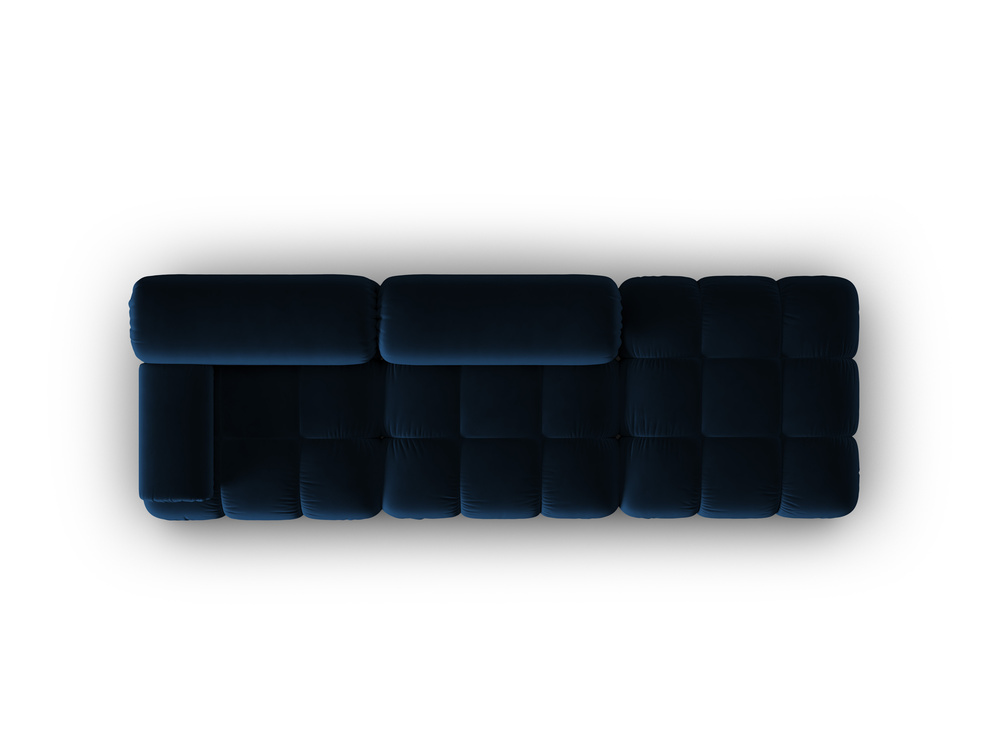 Cosmopolitan Design Modulares Sofa Cortina 4-Sitzer Samt Bluvel Königsblau Rechts
