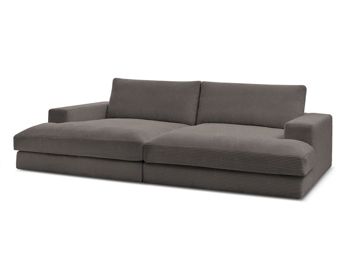 Bobochic Leonard Sofa 4-Sitzer 234 × 159 cm Cordsamt Braun