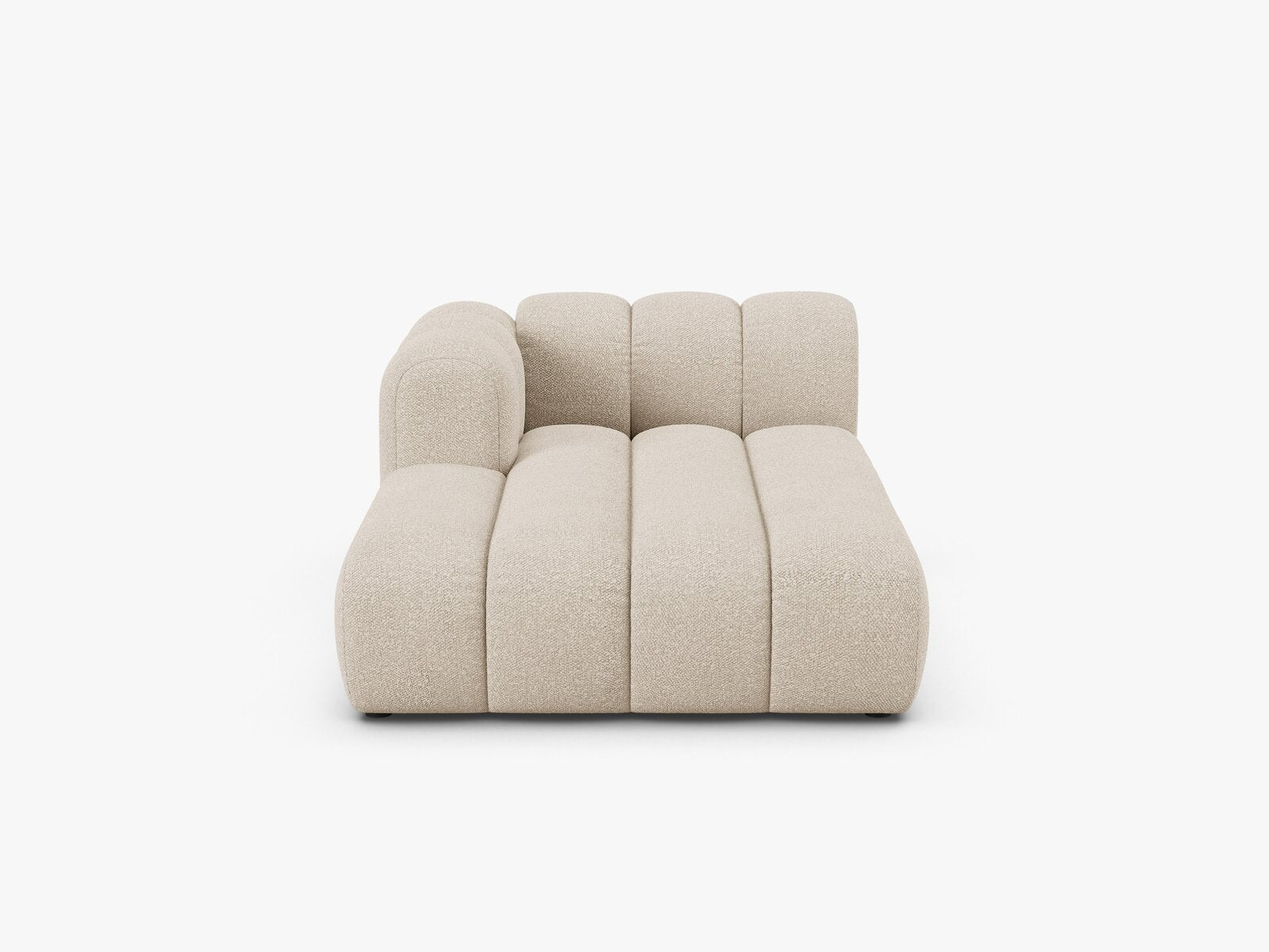 Micadoni Recamiere Lupine 2-Sitzer Links Boucle Baloo Beige