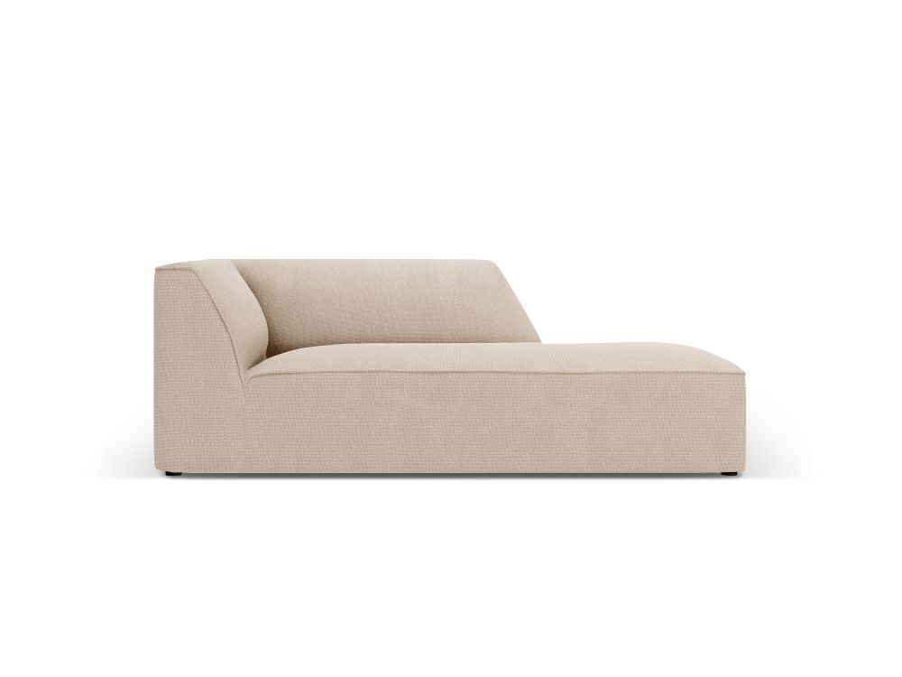 Cosmopolitan Design Chaiselongue Siena Strukturierter Stoff Ottawa Beige Rechts