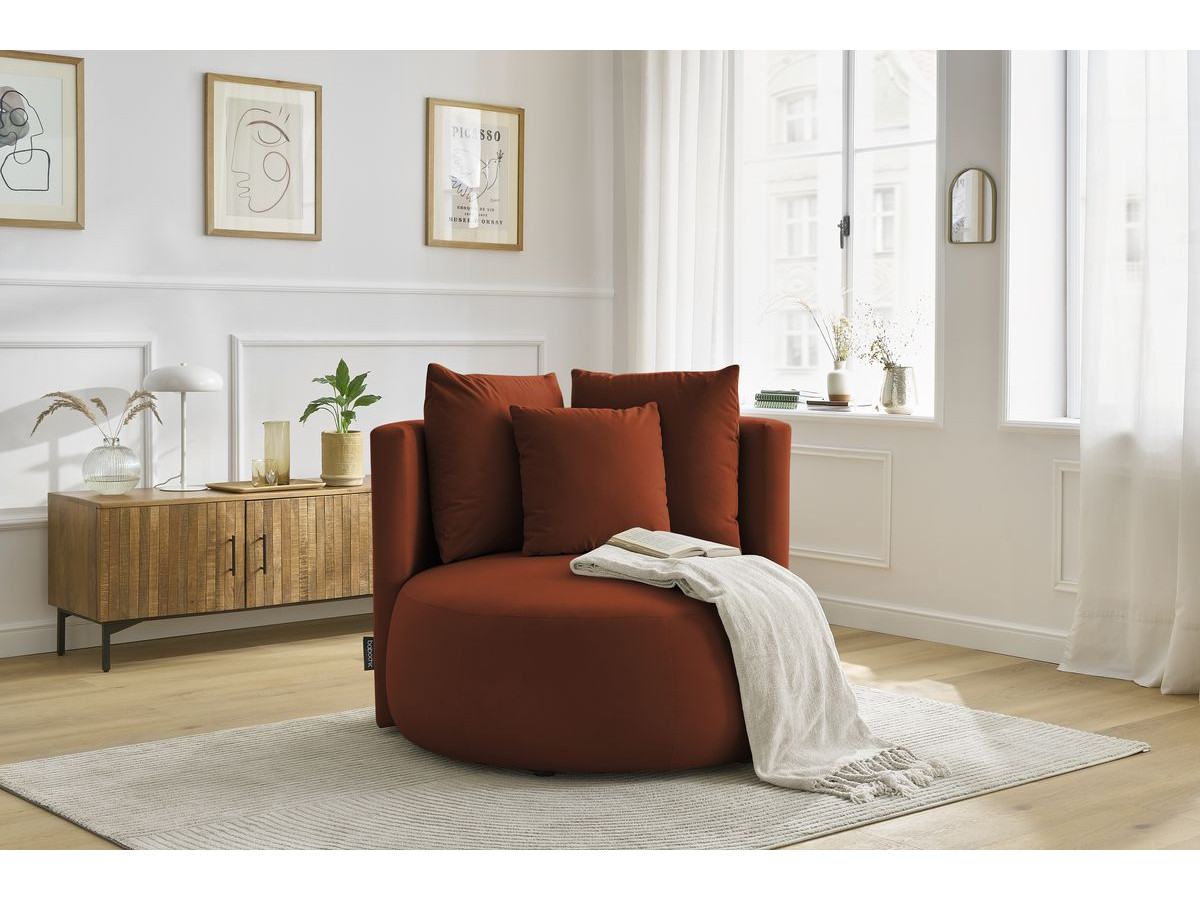 Bobochic Cesar Sessel Samt Orange