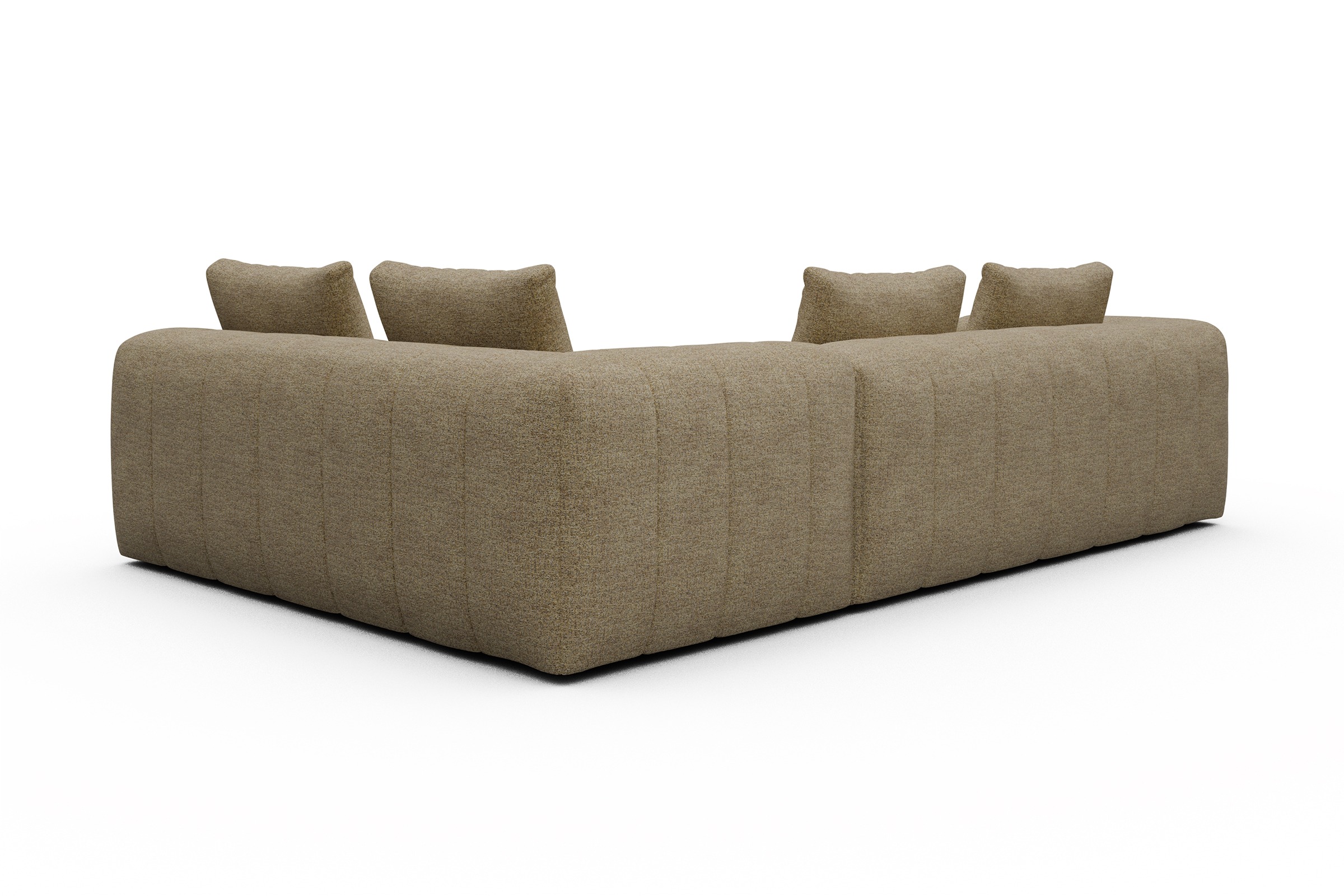 Ecksofa Hugo 2x 2,5-Sitzer Armlehne links Carreno-Silician-Yellow