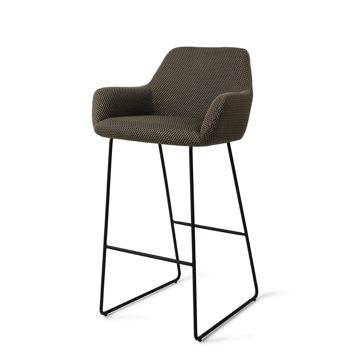 Jesper Home Barhocker Hiroo Jungle-Jewel Slide Schwarz Tresenhöhe (65cm)