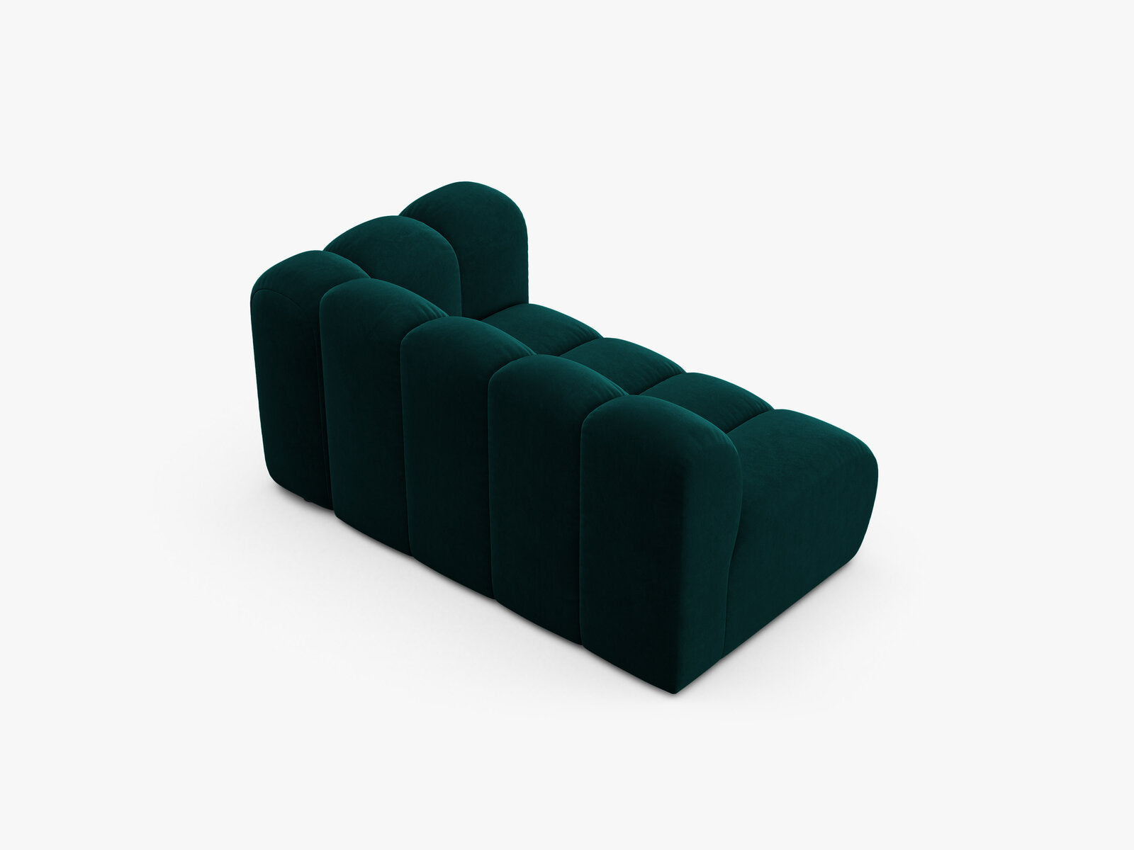 Micadoni Modul Lupine 2-Sitzer Samt Venus Dunkel Petrol Rechts