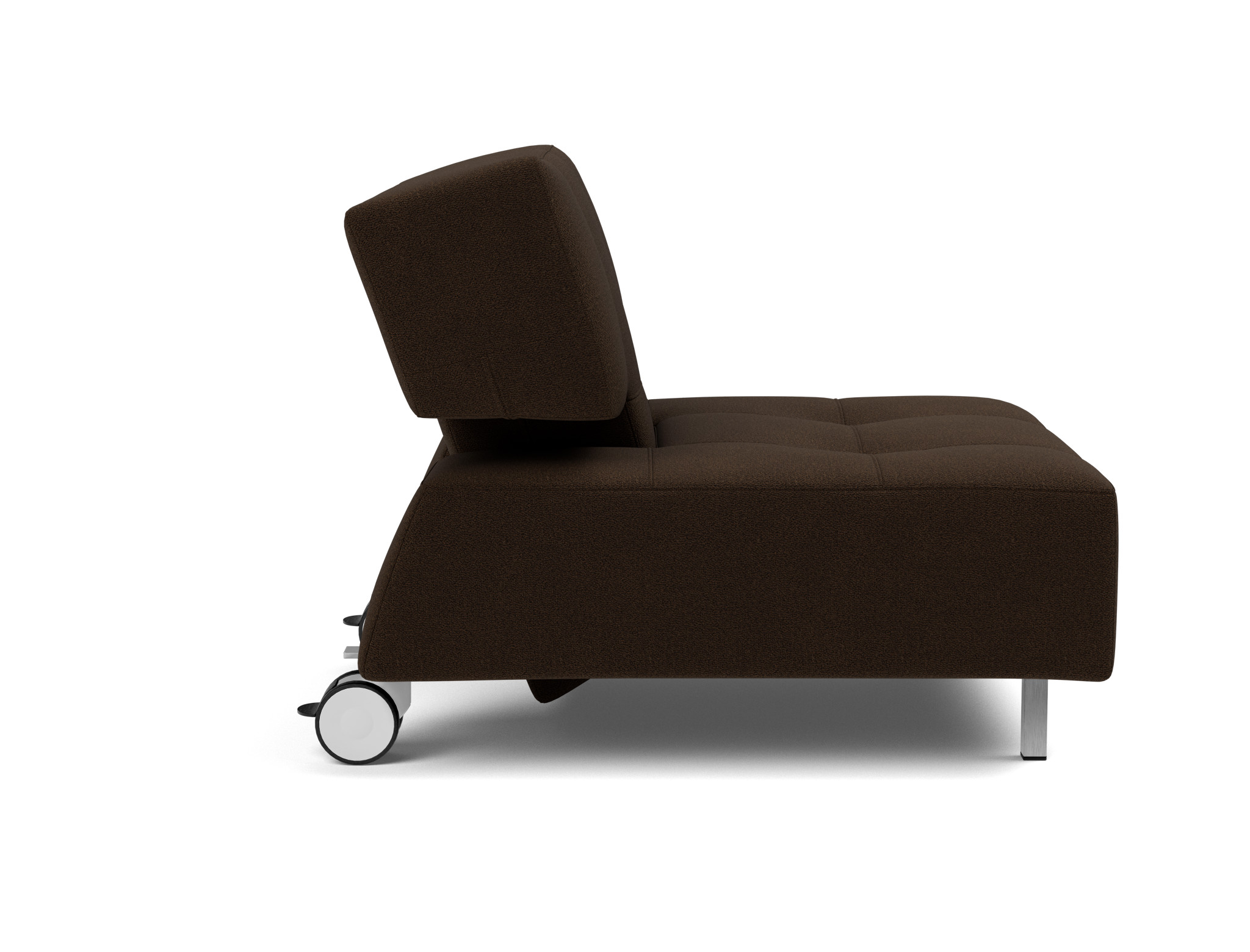 Sessel Long Horn D.E.L. Strukturierter Stoff Taura 358-Chocco