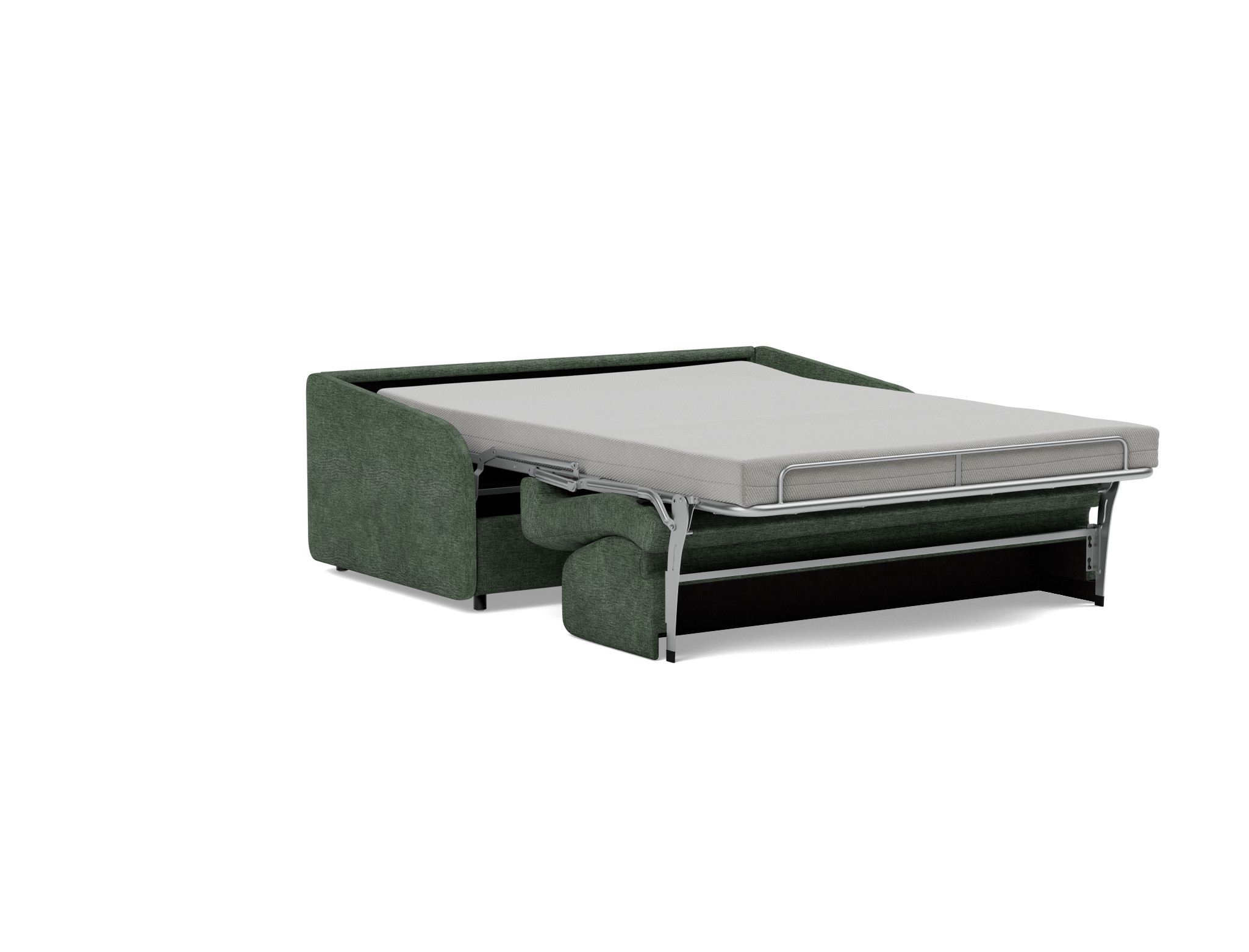 Schlafsofa Eivor mit Memory-Matratze 140 Flachgewebe Avella 281-Pine-Green
