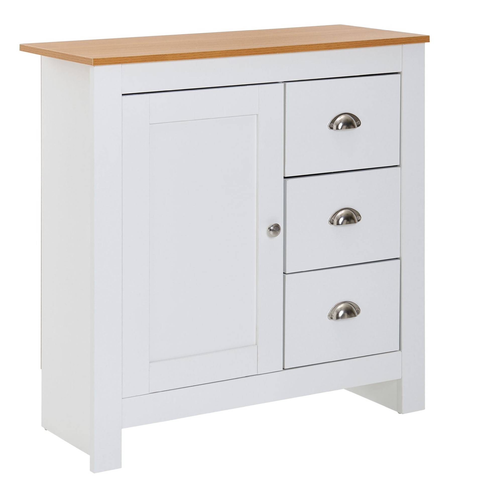 Kommode Budir Weiß 79 × 35 × 81 cm
