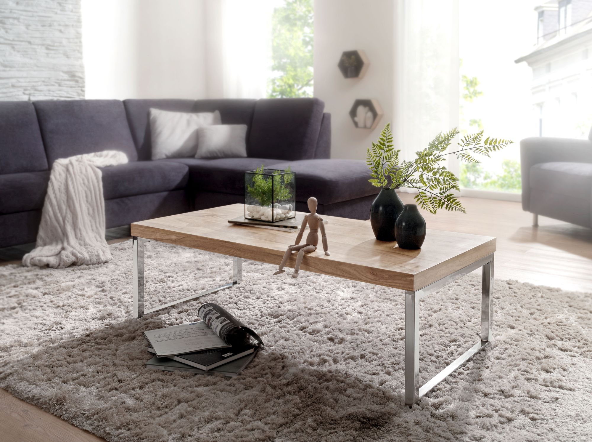 Couchtisch Alta Akazie Massivholz