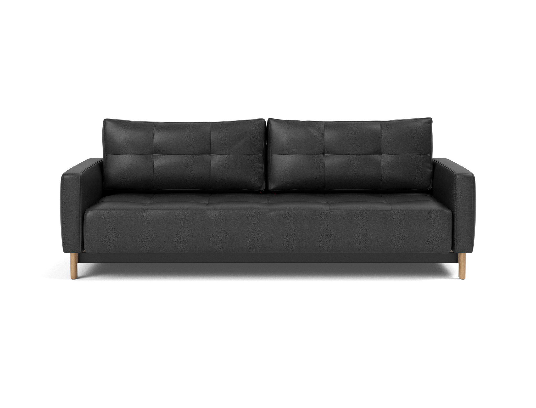 Schlafsofa Pyxis D.E.L. Lederoptik Faunal 550-Black