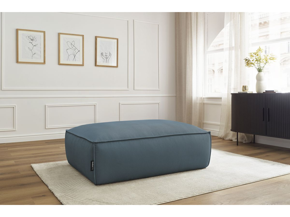 Bobochic Boheme Pouf Cordsamt Dunkelblau