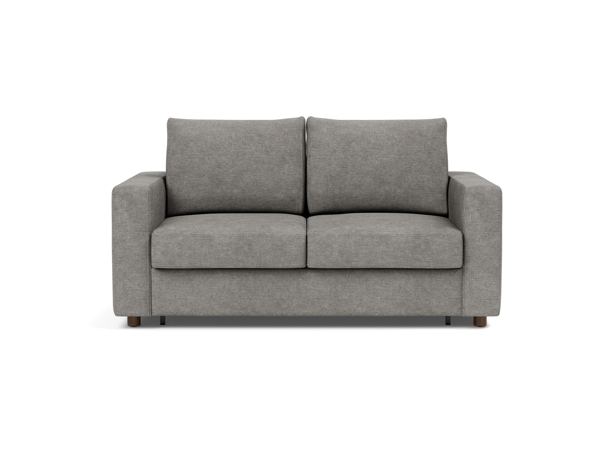 Schlafsofa Neah mit Standard-Armlehnen 140 Flachgewebe Avella 282-Warm-Grey