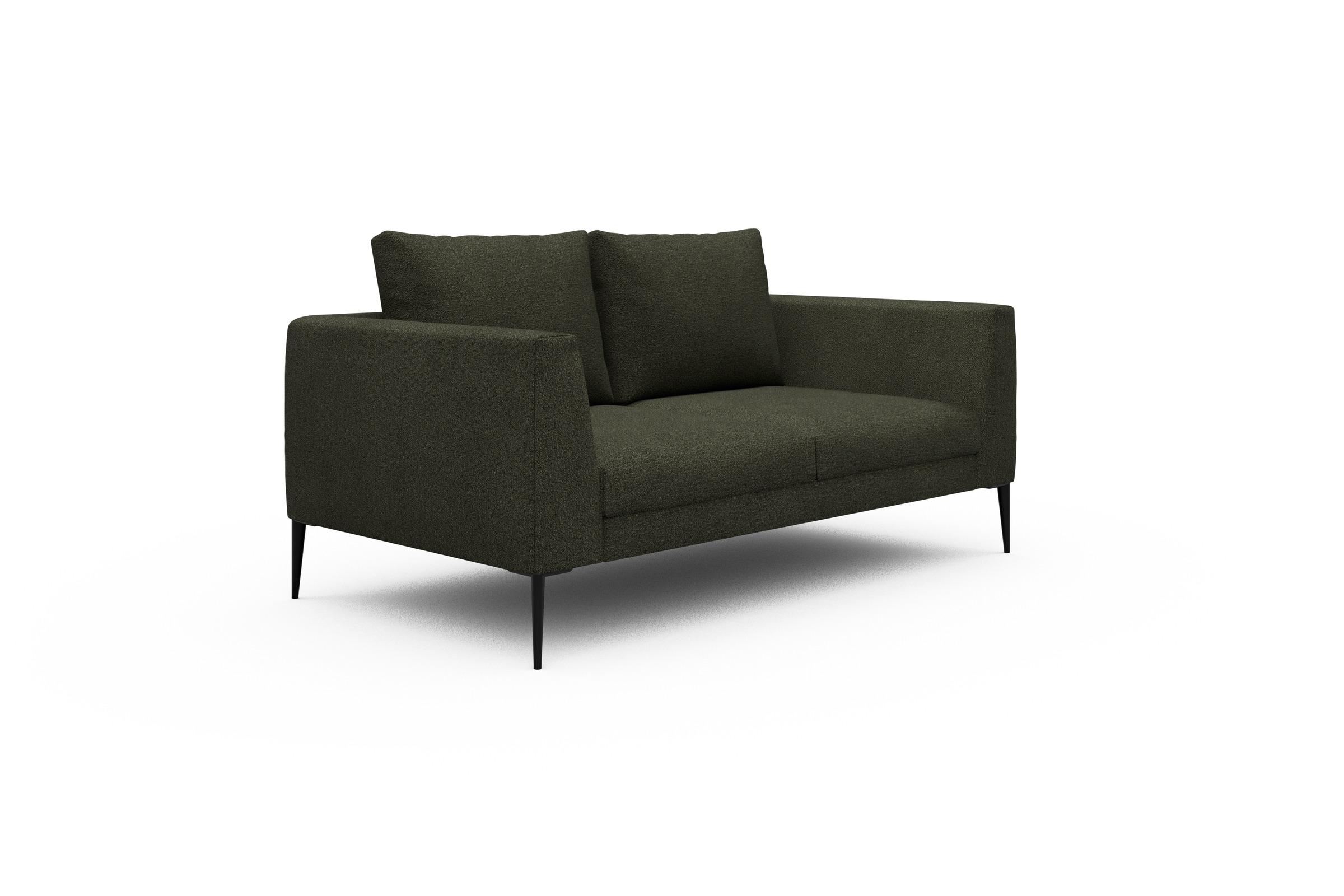 Sofa Paul 2-Sitzer Boucle-Forest-Green