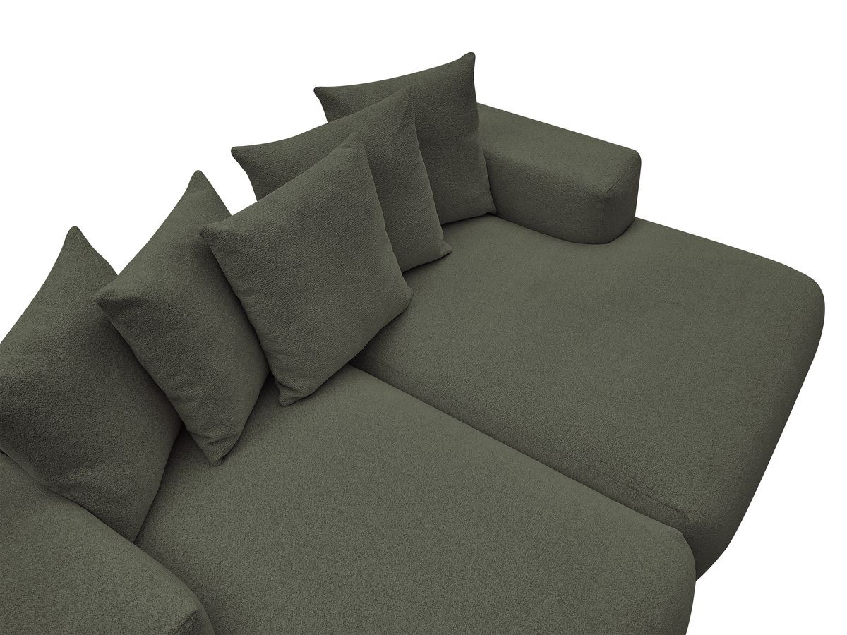 Bobochic Voltaire Sofa 4-Sitzer 248 × 170 cm Melange-Stoff Grün