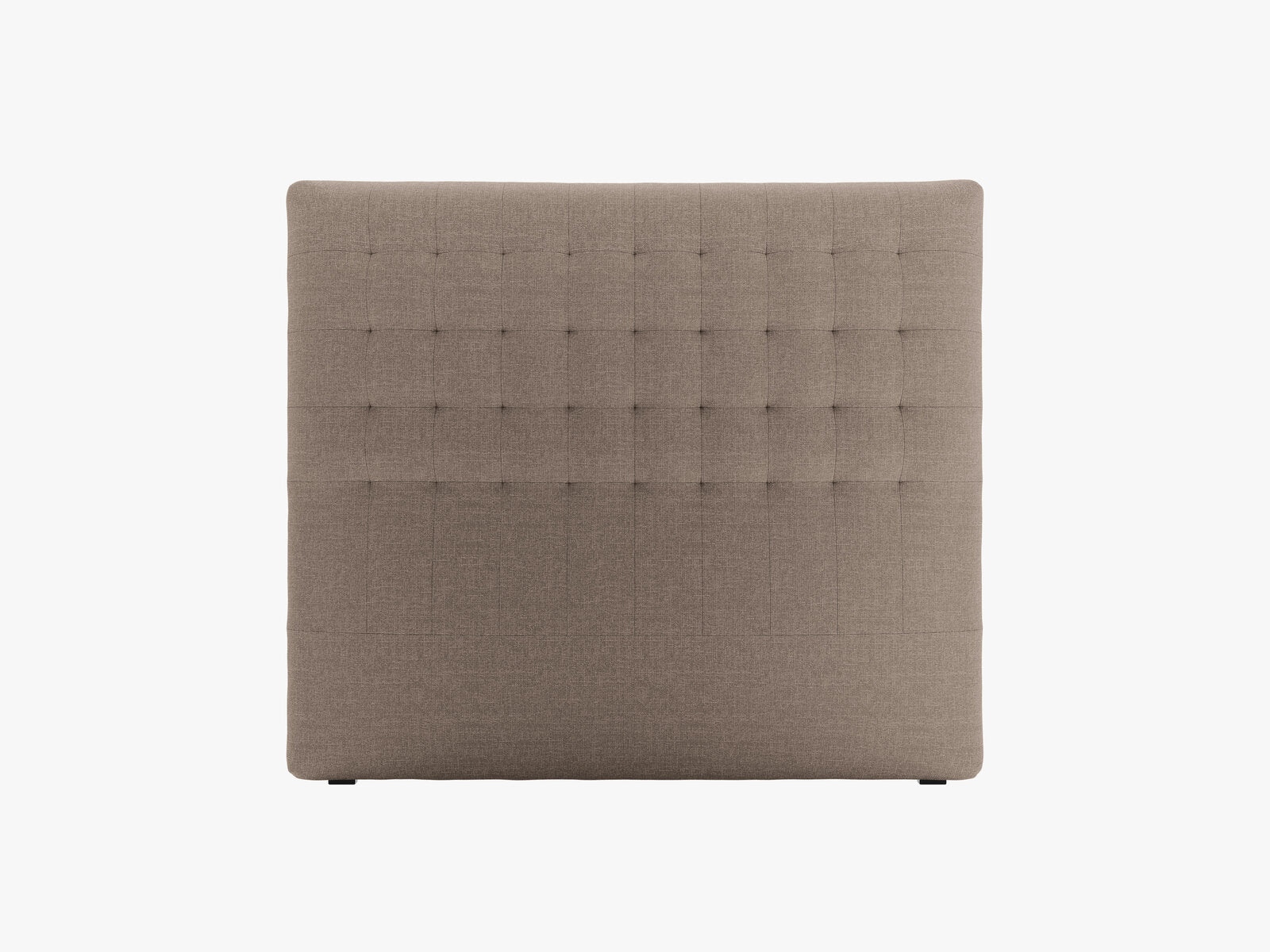 Micadoni Nova Samtiger Kopfteil 120 cm (H 120 cm) Strukturierter Stoff Liberty Cappuccino 140x120