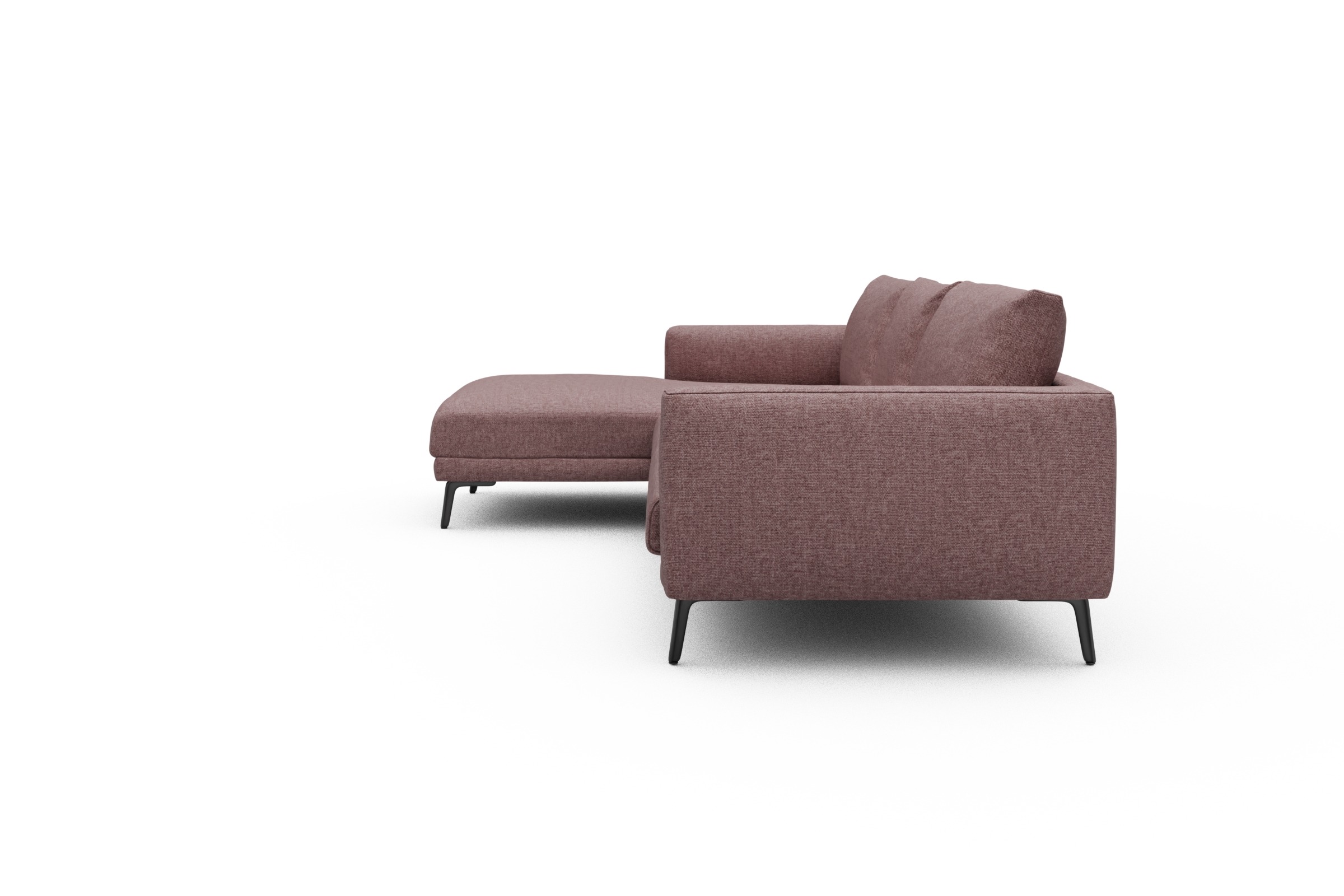 Ecksofa Karl Chaiselongue links mit 2,5-Sitzer Sama-Flamingo