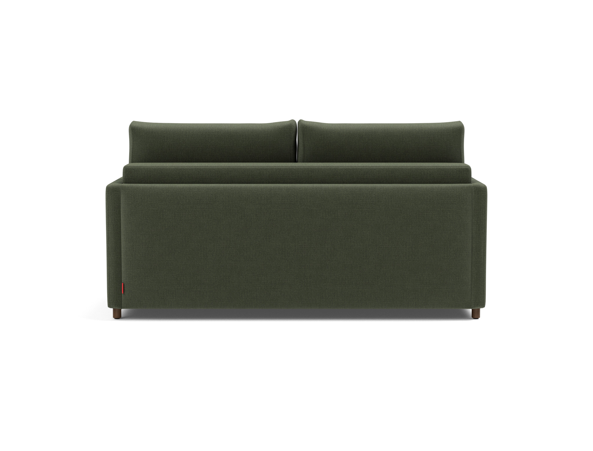 Schlafsofa Neah mit Slim-Armlehnen 160 Chenille Esina 413-Olive-Green