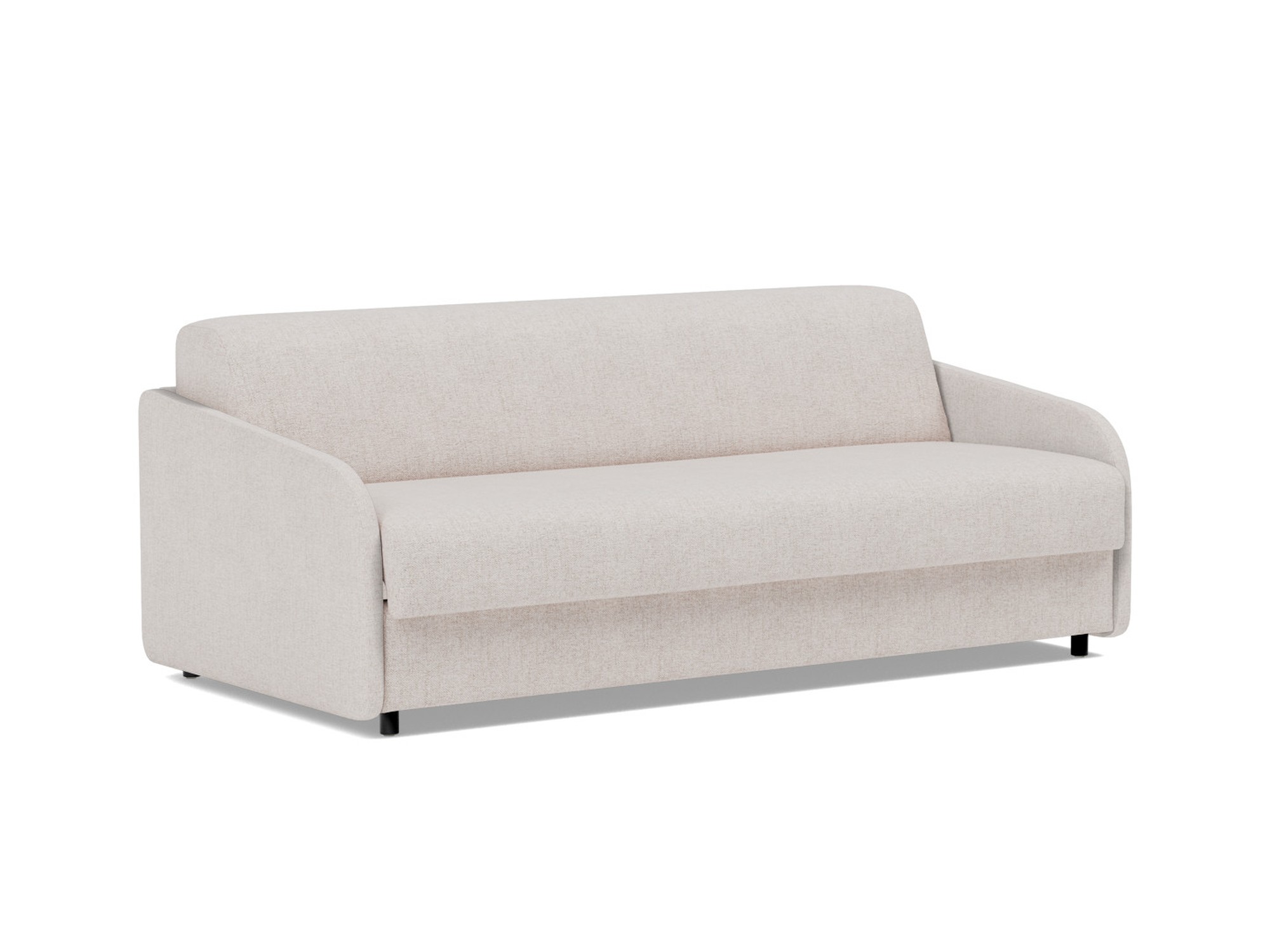 Schlafsofa Eivor mit Taschenfederkernmatratze 160 Strukturierter Stoff Weda 300-Weda-Sand
