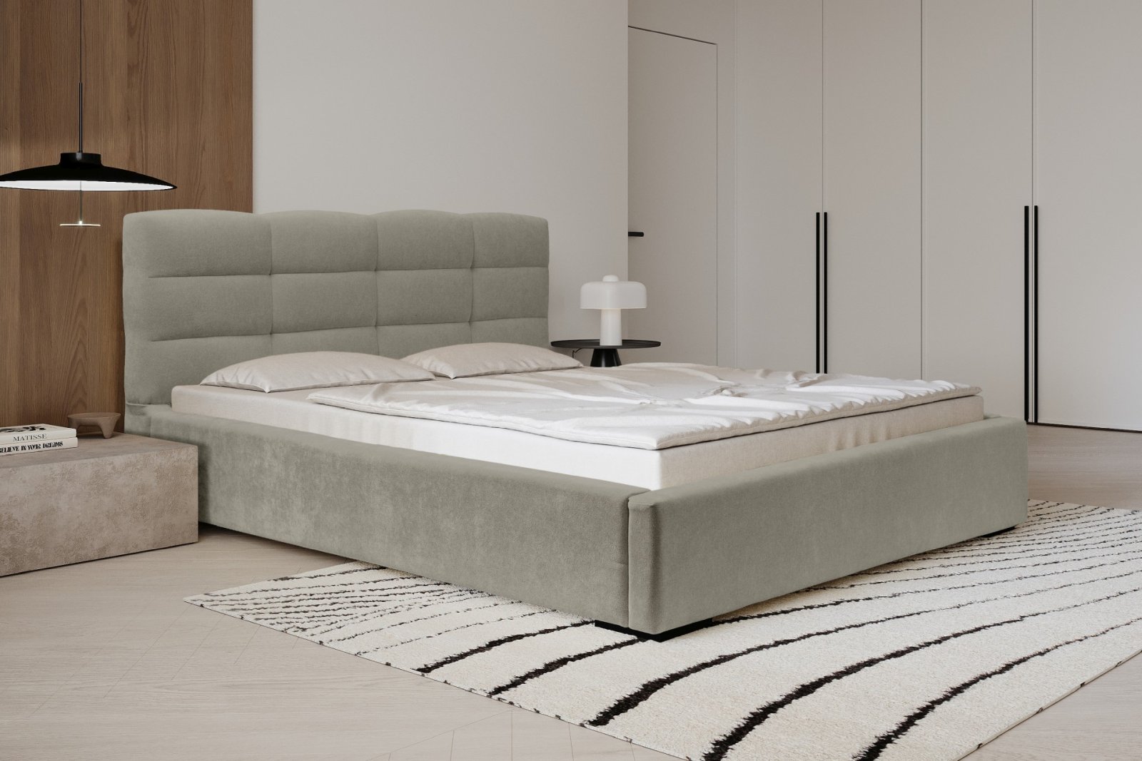 Polsterbett Navo Chenille 140x200 mit Metallrahmen Ditra-New 03