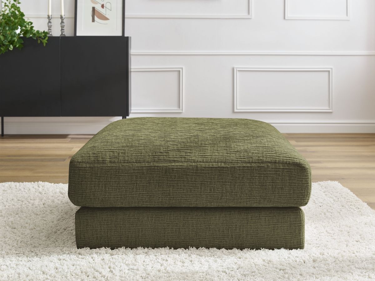 Bobochic Leonard Pouf Strukturstoff Grün