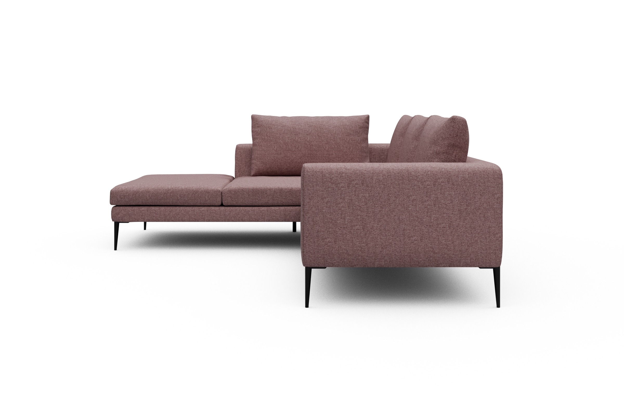 Ecksofa Paul Relax-Ecke links mit 2-Sitzer Sama-Flamingo