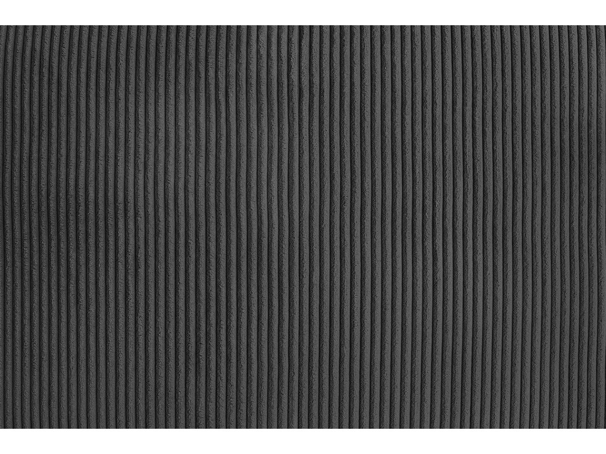 Bobochic Voltaire Sofa 2-Sitzer Cordsamt Dunkelgrau