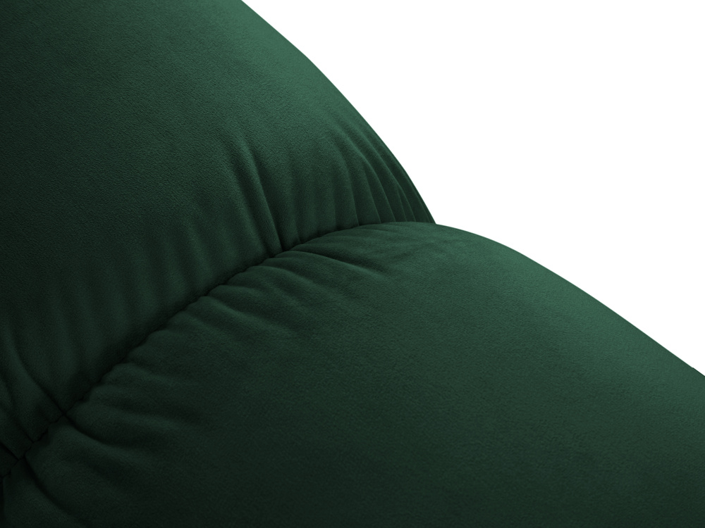 Cosmopolitan Design Modulares Sofa Cortina 4-Sitzer Samt Bluvel Flaschengrün Rechts