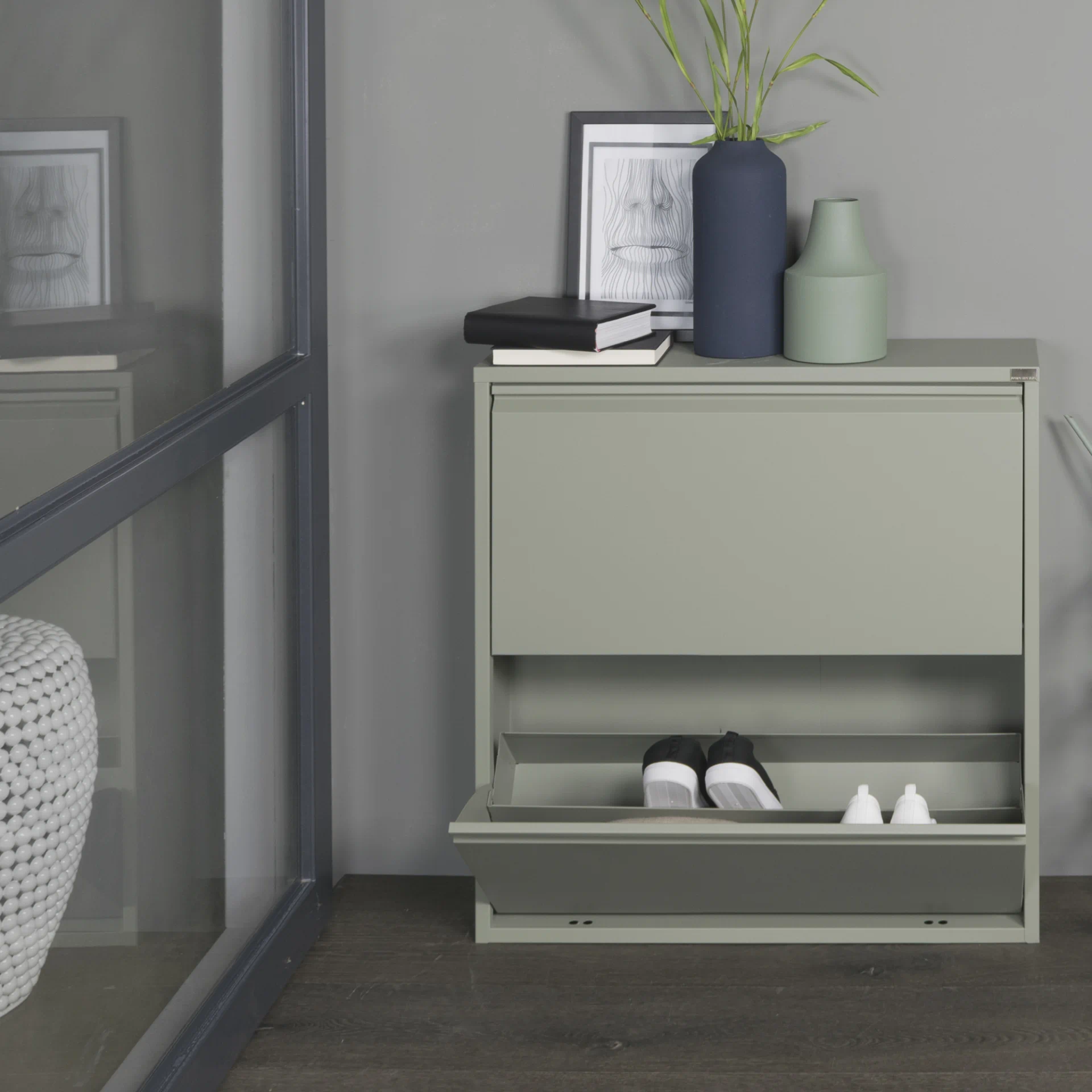 Spinder Design Schuhschrank Billy 2 Dusty Green