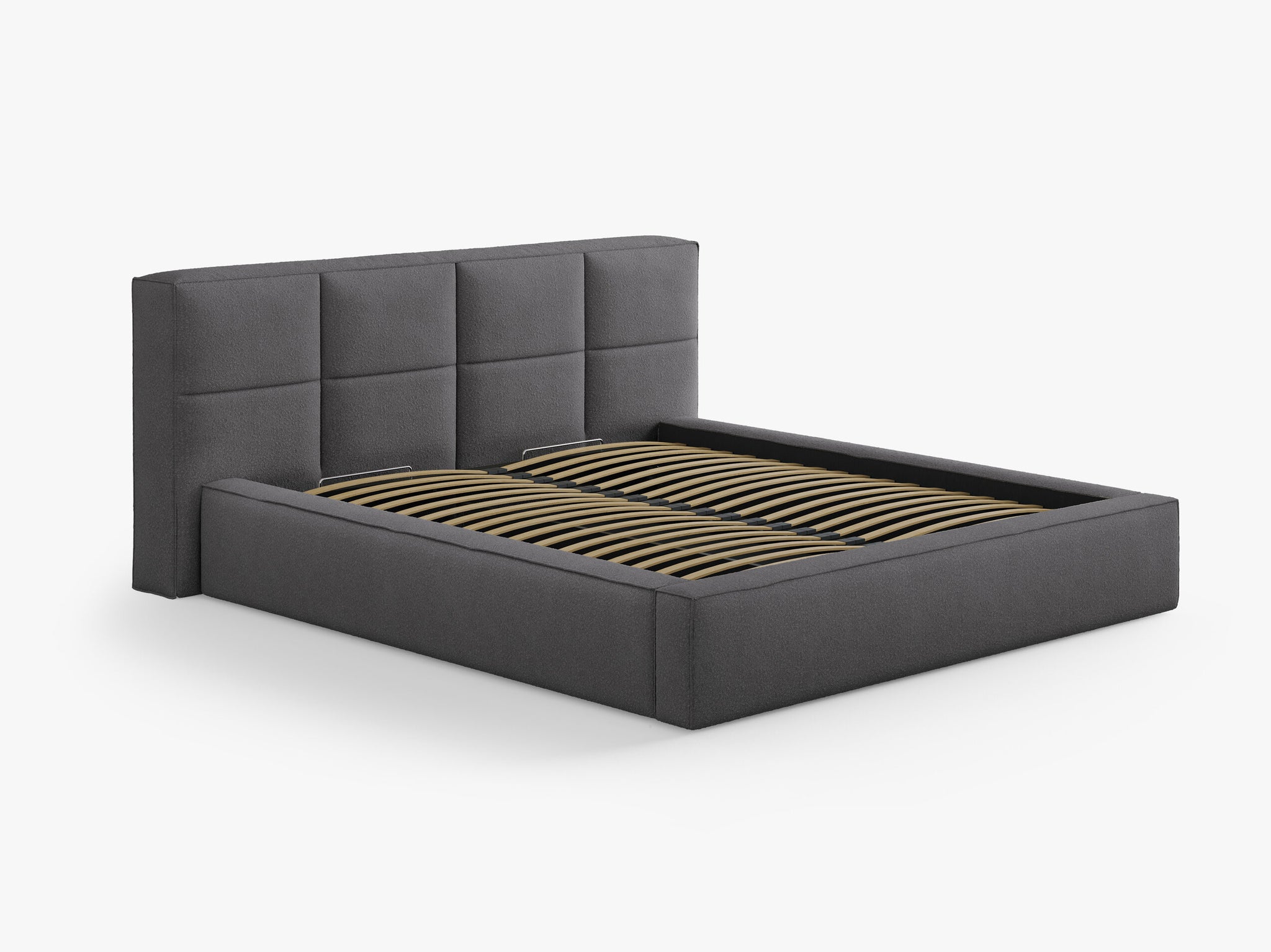 Micadoni Darren Samtiger Kopfteil Boucle LEGEND Graphit 229x100