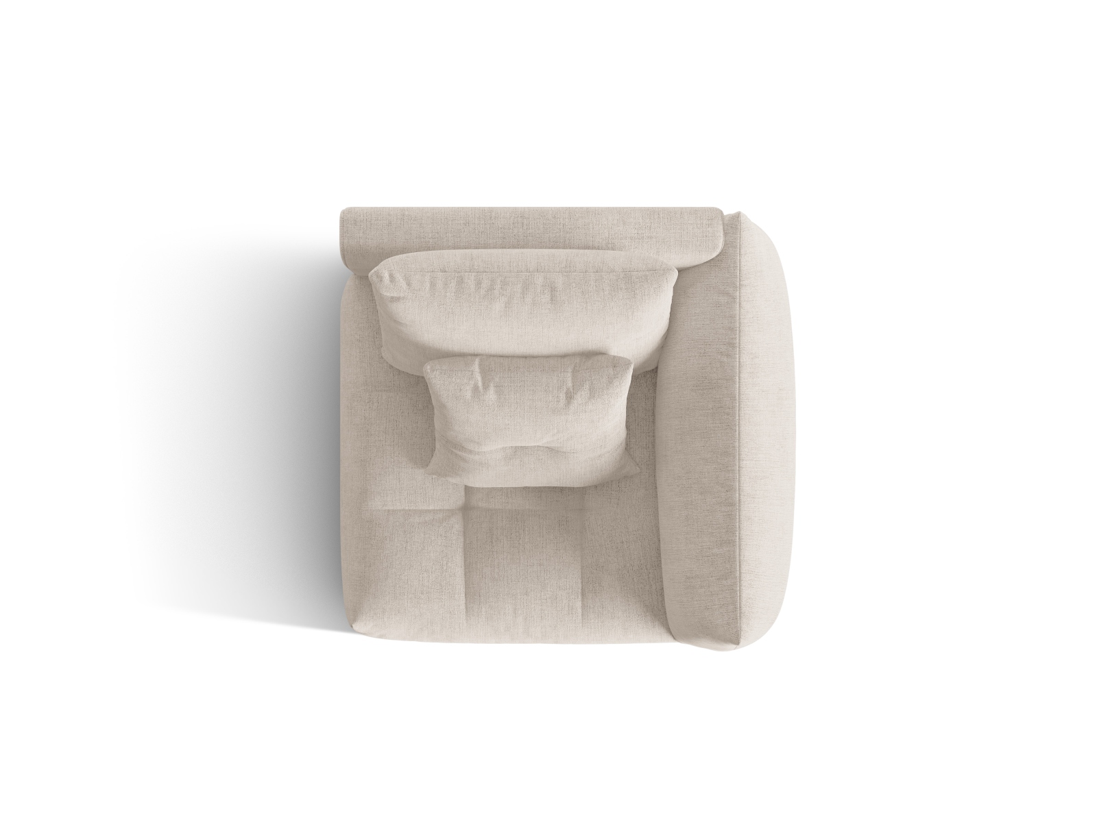 Micadoni Eckmodul Bloom Rechts Strukturierter Stoff City Dunkelbeige