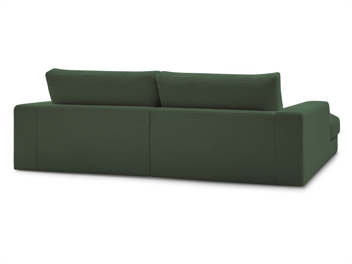 Bobochic Leonard Sofa 4-Sitzer 274 × 159 cm Cordsamt Dunkelgrün