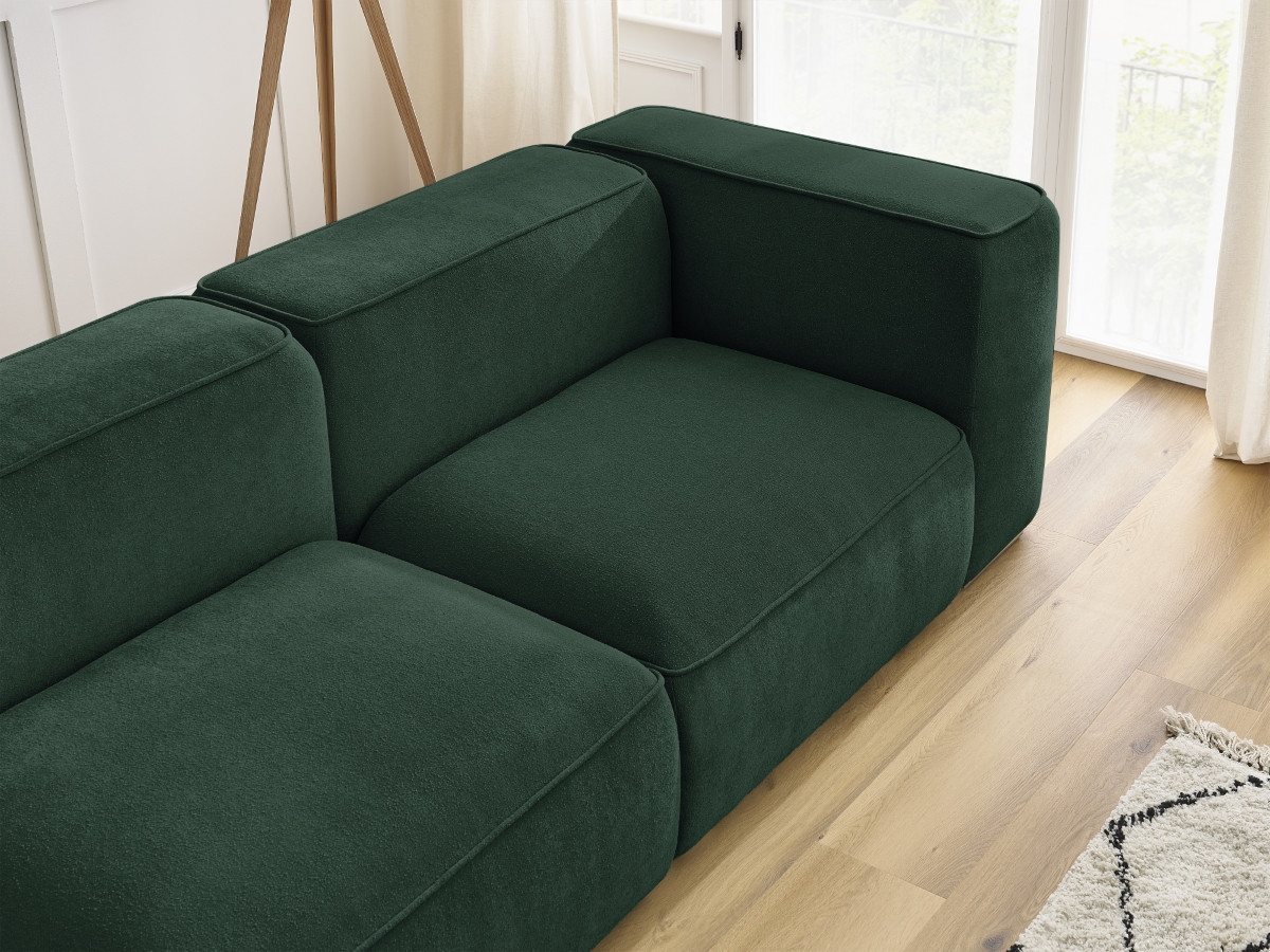 Bobochic Zephyr Sofa 3-Sitzer Strukturstoff Grün