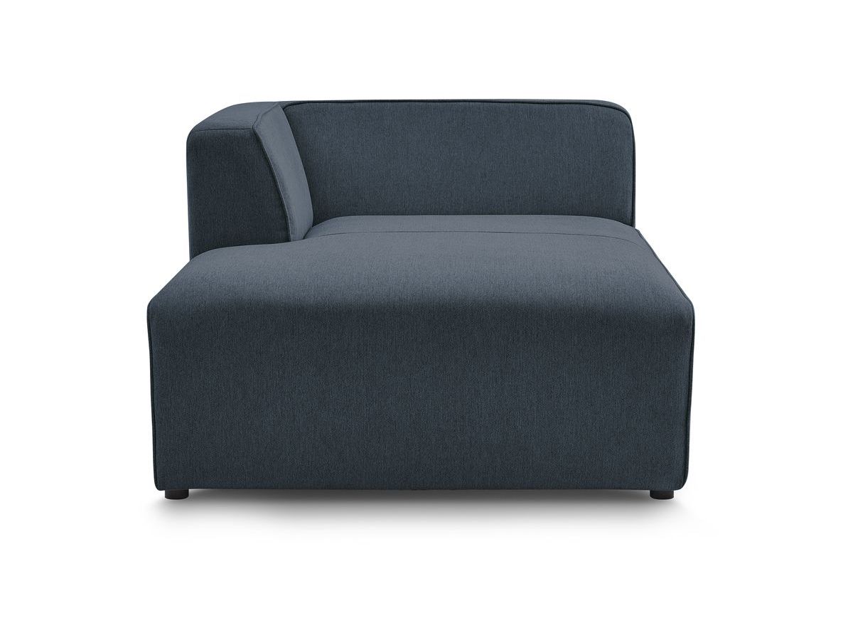 Bobochic Megeve Méridienne-Modul Melange-Stoff Dunkelblau Ecke links
