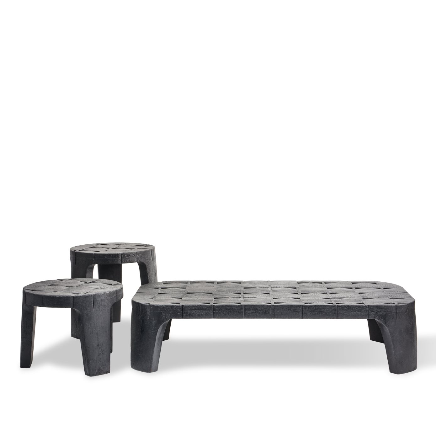 Jesper Home Kartano Gebrannter Schwarzer Couchtisch 160x80cm