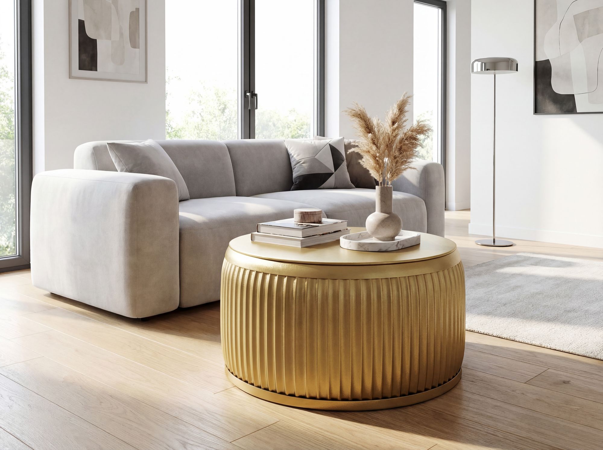 Couchtisch Langa Metall Gold Ø 60 cm