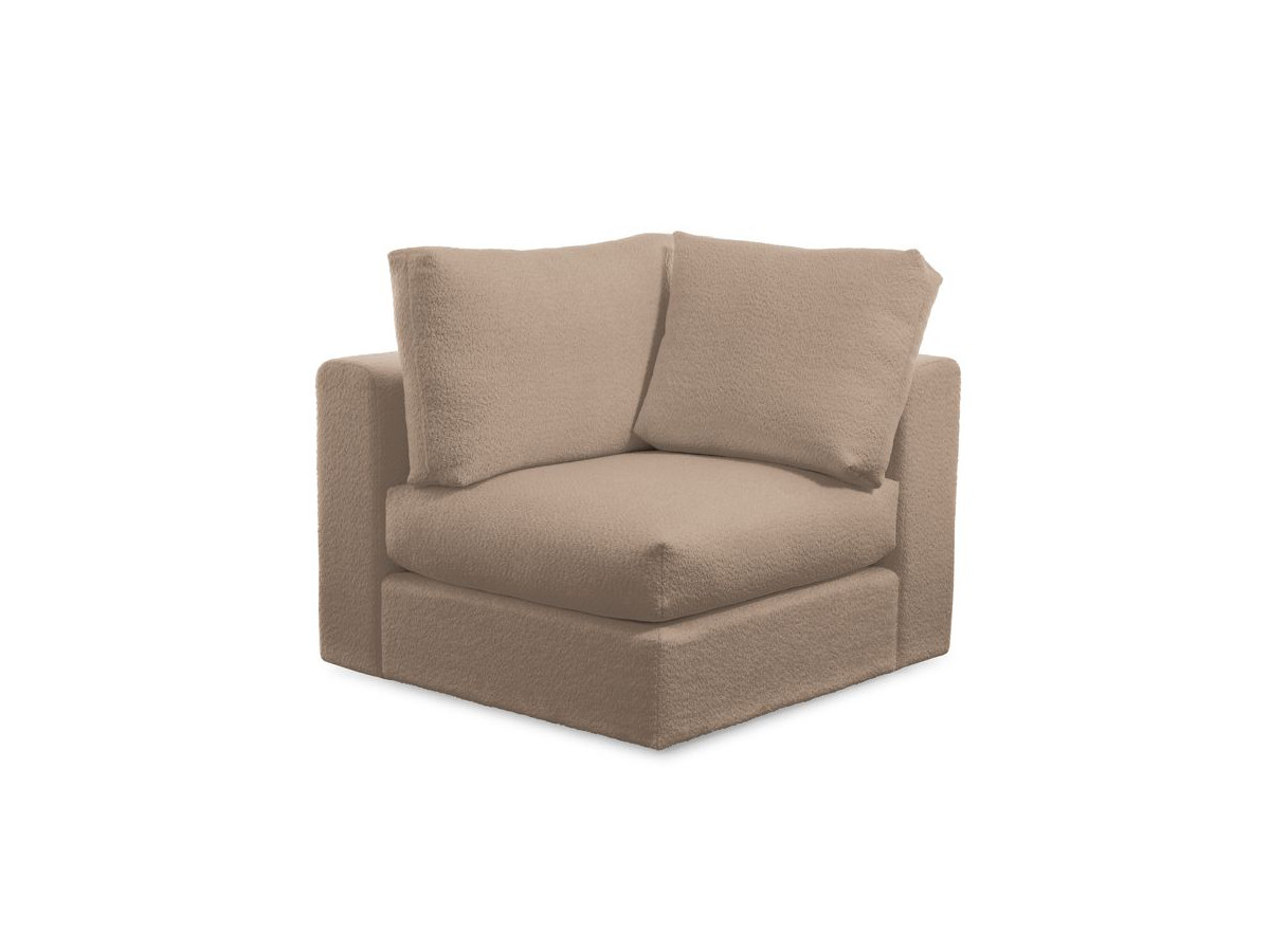 Bobochic Paris Eckmodul Bouclé-Stoff Braun