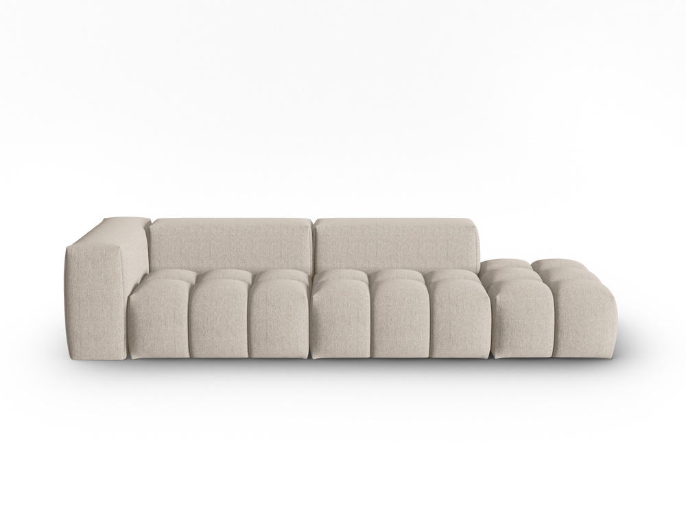 Cosmopolitan Design Sofa Verona 4-Sitzer offen Strukturierter Stoff Sorella Sand Rechts