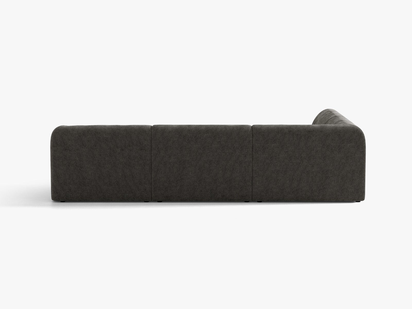 Micadoni Ecksofa Miley 6-Sitzer Links Chenille Haga Grau