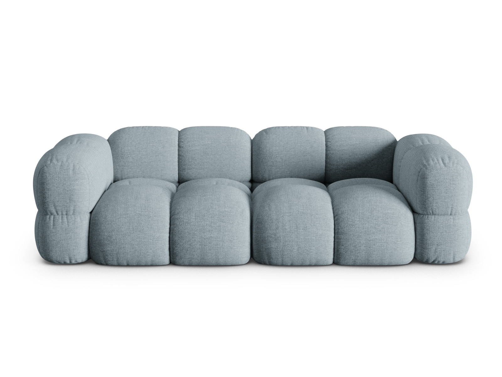 Cosmopolitan Design Sofa Loretto 4-Sitzer Strukturierter Stoff Sorella Pastellblau