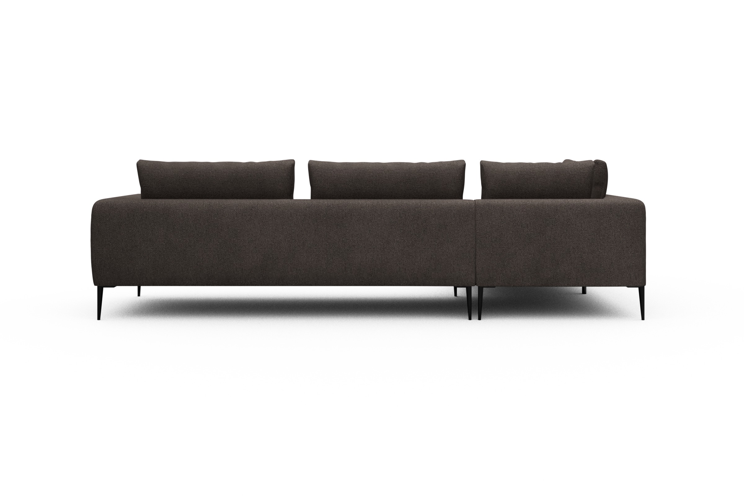 Ecksofa Paul Relax-Ecke rechts mit 3-Sitzer Boucle-Taupe