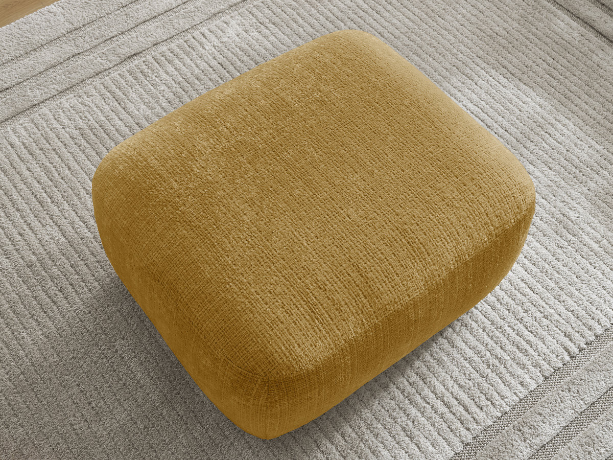 Bobochic Denise Pouf Strukturstoff Gelb