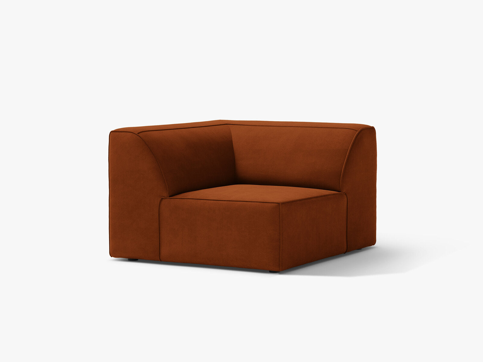Micadoni Jodie Eckmodul Samt Bluvel Terrakotta