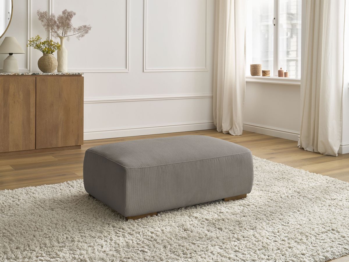 Bobochic Sidonie Pouf Cordsamt Taupe