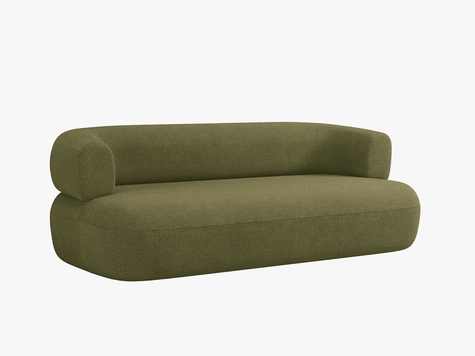 Micadoni Sofa Jenny 2-Sitzer Boucle Now or Never Grün